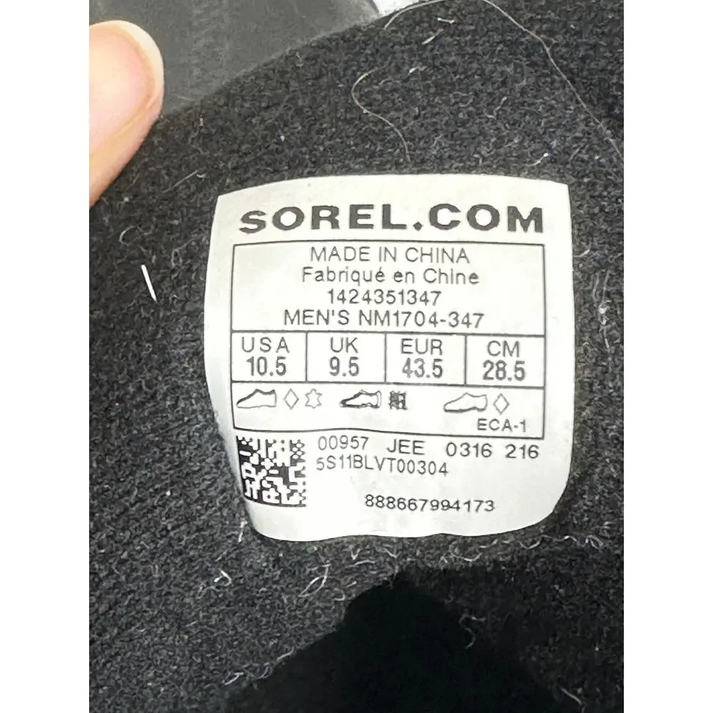 Sorel Cheyanne II Boots Mens 10.5 Surplus Green Waterproof Leather Rubber Shell